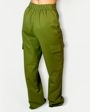 Calça Cargo Sarja